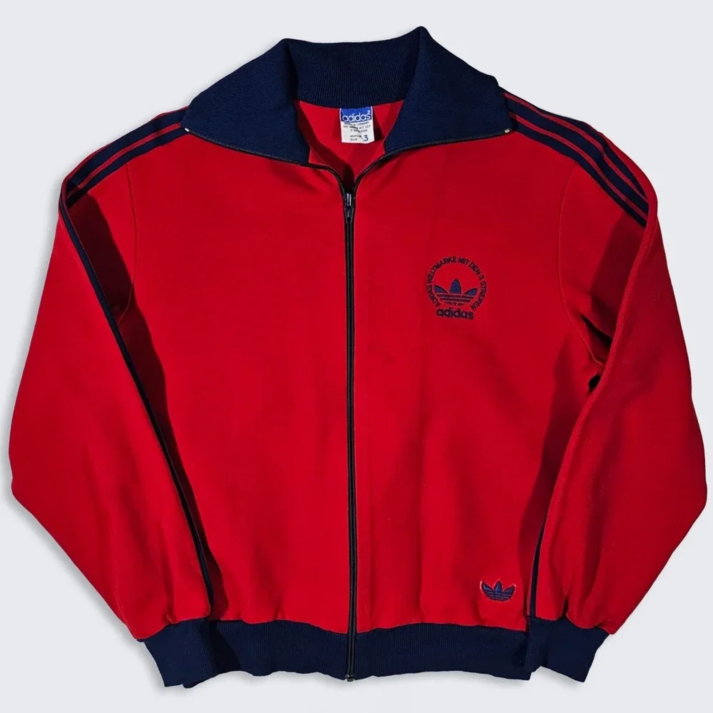Adidas Vintage 60s West Germany Red Track Jacket